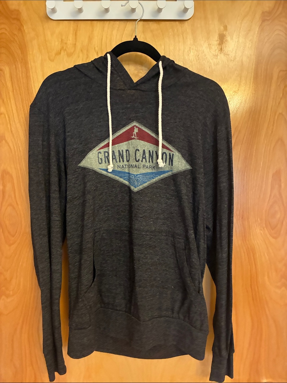 Grand Canyon National Park Charcoal Hooded Long-Sleeve Shirt Unisex